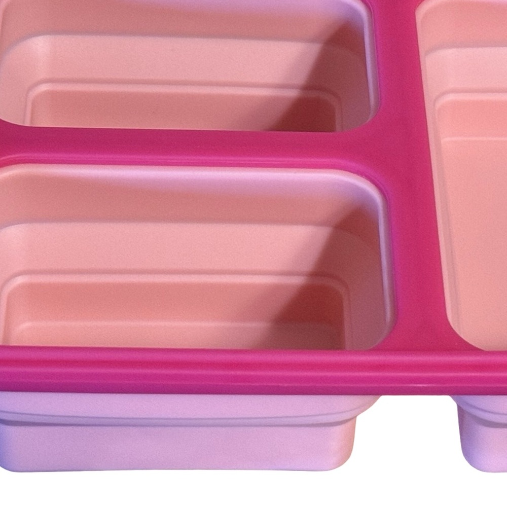 Juicy Couture Los Angeles NWT Pink Silicone Collapsible Food Storage Set - Picture 5 of 8